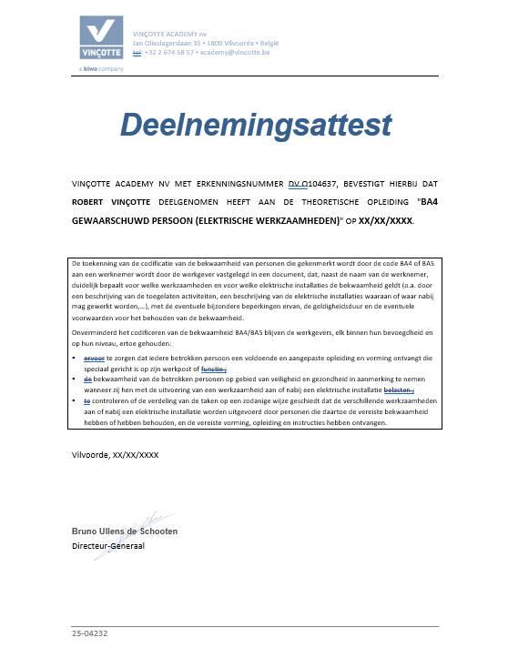 Image of certificate