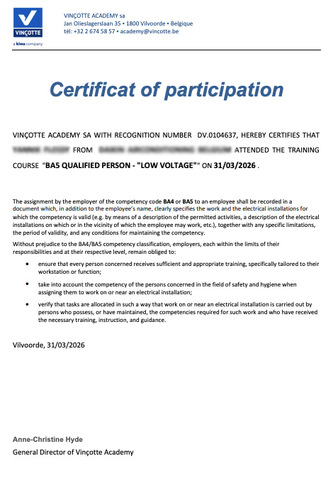 Image of certificate